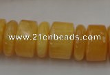 CRB201 15.5 inches 6*18mm - 13*18mm rondelle calcite gemstone beads