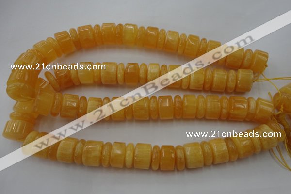 CRB201 15.5 inches 6*18mm - 13*18mm rondelle calcite gemstone beads