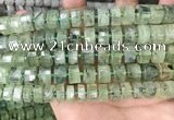 CRB2042 15.5 inches 11mm - 12mm faceted tyre prehnite beads