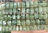 CRB2044 15.5 inches 13mm - 14mm faceted tyre prehnite beads