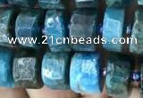 CRB2145 15.5 inches 7mm - 8mm faceted tyre apatite gemstone beads