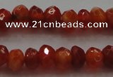 CRB216 15.5 inches 3*4mm faceted rondelle fire agate beads