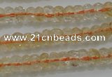 CRB221 15.5 inches 2.5*4mm faceted rondelle citrine gemstone beads