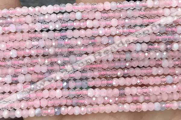 CRB2236 15.5 inches 2*3mm faceted rondelle morganite beads