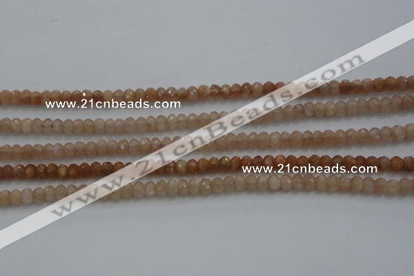 CRB224 15.5 inches 2.5*4mm faceted rondelle moonstone beads