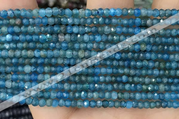 CRB2240 15.5 inches 2*3mm faceted rondelle apatite beads