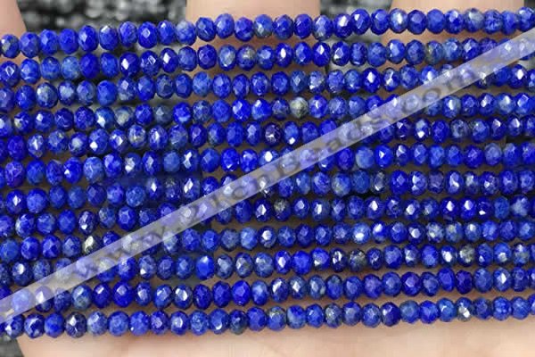 CRB2241 15.5 inches 2*3mm faceted rondelle lapis lazuli beads