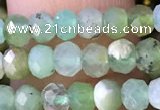 CRB2259 15.5 inches 3*5mm faceted rondelle Australia chrysoprase beads