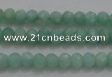 CRB226 15.5 inches 2.5*4mm faceted rondelle amazonite beads