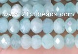 CRB2270 15.5 inches 3*4mm faceted rondelle amazonite beads