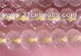 CRB2275 15.5 inches 4*6mm faceted rondelle lemon quartz beads