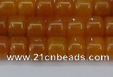 CRB2501 15.5 inches 6*8mm rondelle yellow jade beads wholesale