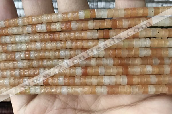 CRB2552 15.5 inches 2*4mm heishi red aventurine beads wholesale