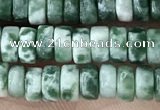 CRB2561 15.5 inches 2*4mm heishi moss agate beads wholesale