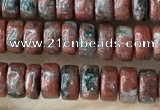 CRB2569 15.5 inches 2*4mm heishi brecciated jasper beads wholesale