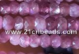 CRB2610 15.5 inches 2*3mm faceted rondelle ruby gemstone beads