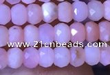 CRB2615 15.5 inches 2*3mm faceted rondelle pink opal beads