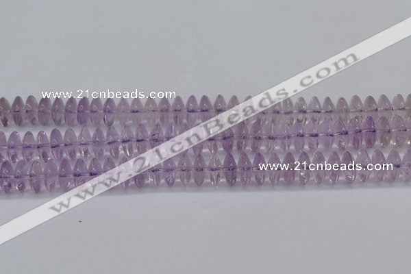 CRB262 15.5 inches 5*12mm rondelle amethyst gemstone beads