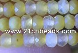 CRB2634 15.5 inches 2*3mm faceted rondelle yellow opal beads