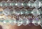 CRB2639 15.5 inches 2*3mm faceted rondelle fluorite gemstone beads