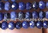 CRB2642 15.5 inches 2*3mm faceted rondelle sapphire beads wholesale