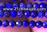 CRB2646 15.5 inches 2*3mm faceted rondelle lapis lazuli beads