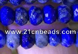 CRB2648 15.5 inches 3.5*5mm faceted rondelle lapis lazuli beads