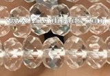 CRB2670 15.5 inches 4*6mm faceted rondelle white crystal beads