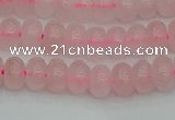 CRB2800 15.5 inches 4*6mm rondelle rose quartz beads wholesale