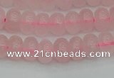 CRB2801 15.5 inches 5*8mm rondelle rose quartz beads wholesale