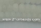 CRB2811 15.5 inches 5*8mm rondelle white jade beads wholesale