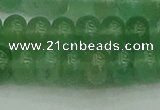 CRB2822 15.5 inches 6*10mm rondelle green aventurine beads