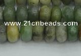 CRB2832 15.5 inches 6*10mm rondelle jade gemstone beads