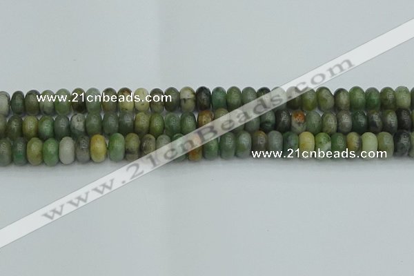 CRB2832 15.5 inches 6*10mm rondelle jade gemstone beads