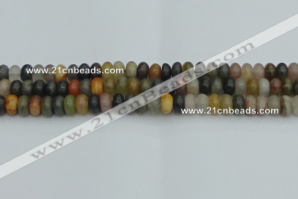 CRB2847 15.5 inches 6*10mm rondelle fancy jasper beads wholesale