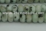 CRB2850 15.5 inches 4*6mm rondelle sesame jasper beads