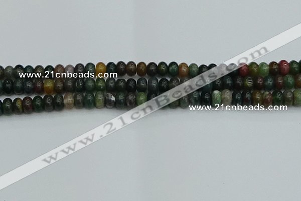 CRB2866 15.5 inches 5*8mm rondelle Indian agate beads