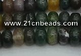 CRB2867 15.5 inches 6*10mm rondelle Indian agate beads