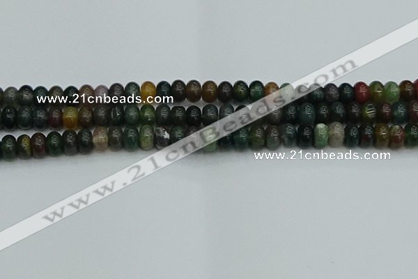 CRB2867 15.5 inches 6*10mm rondelle Indian agate beads