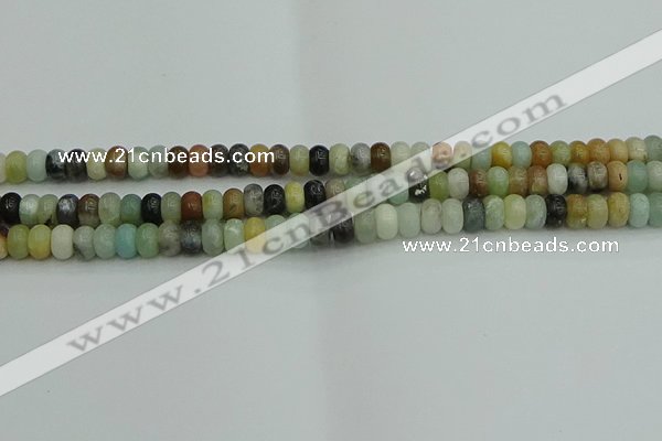 CRB2875 15.5 inches 4*6mm rondelle amazonite beads wholesale