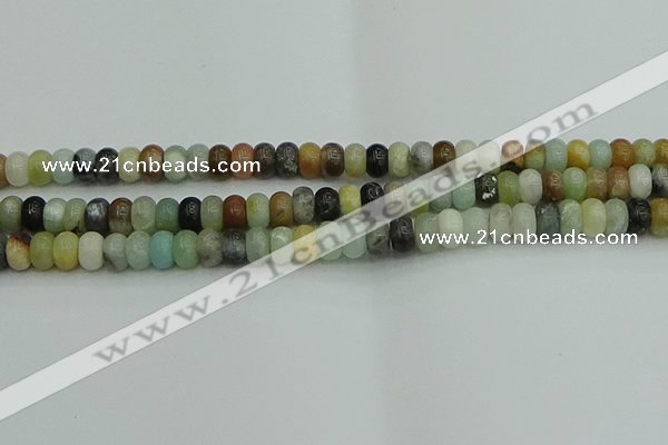 CRB2876 15.5 inches 5*8mm rondelle amazonite beads wholesale