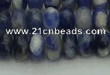 CRB2882 15.5 inches 6*10mm rondelle sodalite beads wholesale