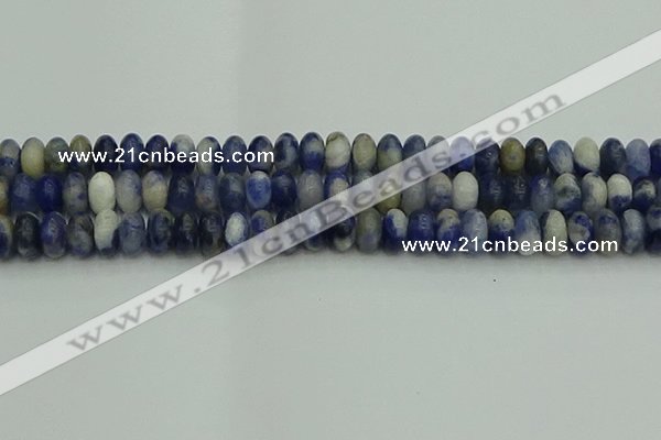 CRB2882 15.5 inches 6*10mm rondelle sodalite beads wholesale