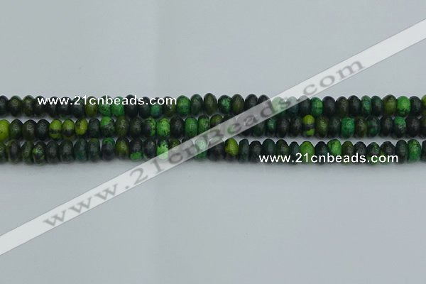 CRB2895 15.5 inches 4*6mm rondelle chrysocolla beads wholesale