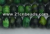 CRB2897 15.5 inches 6*10mm rondelle chrysocolla beads wholesale