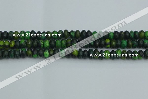 CRB2897 15.5 inches 6*10mm rondelle chrysocolla beads wholesale