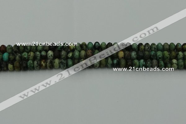 CRB2900 15.5 inches 4*6mm rondelle African turquoise beads