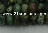 CRB2902 15.5 inches 6*10mm rondelle African turquoise beads