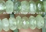 CRB3015 15.5 inches 5*9mm faceted rondelle prehnite beads