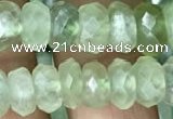 CRB3015 15.5 inches 5*9mm faceted rondelle prehnite beads